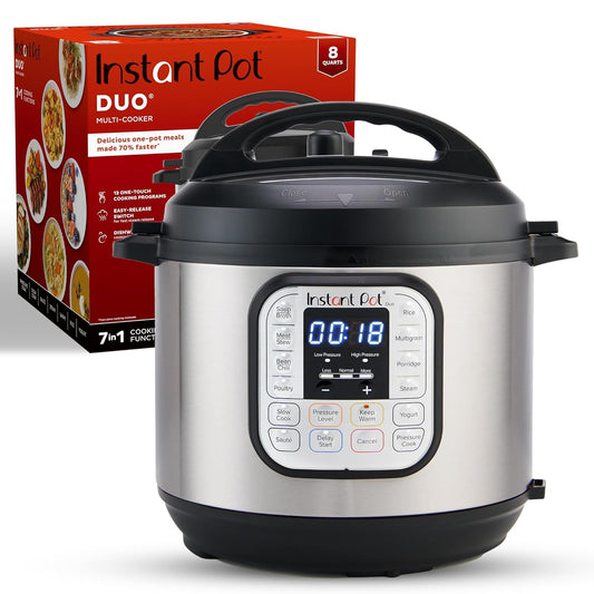 Instant Pot 321 Duo 60 6QT (5.7L), SS304 Stainless Steel Inner Pot, 7-in-1 Electric Pressure Cooker, Slow Cooker, Rice Cooker, Steamer, Saute, Yogurt Maker and Keep Warmer, Automatic Rice Cooker